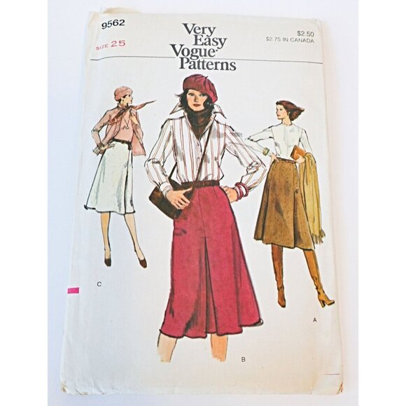 Vogue 9562 Sewing Pattern Very Easy Misses' Skirt A Line Uncut  Size 10 - Picture 1 of 3